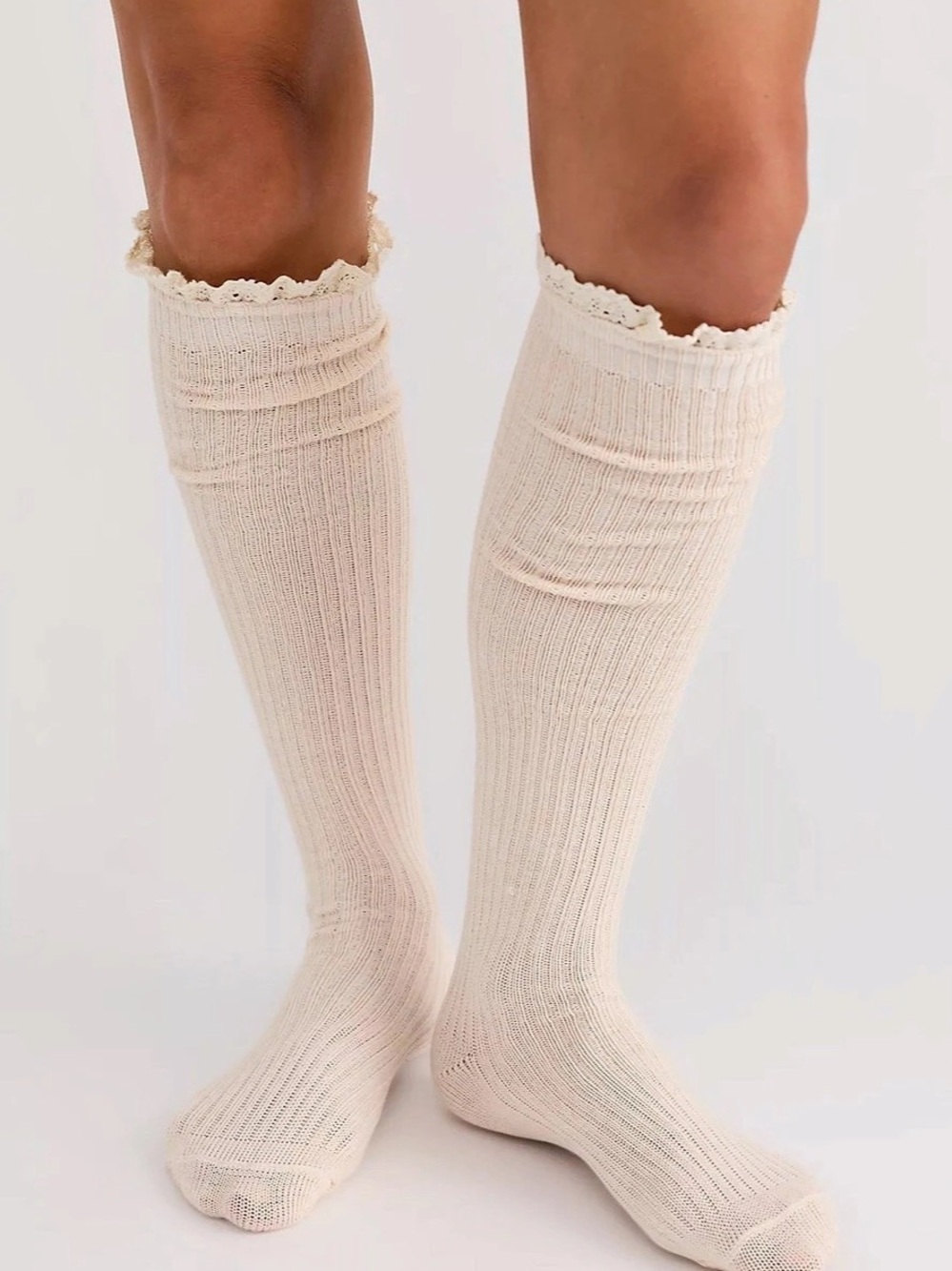 Free People Misty Solid Tall Socks - NWT